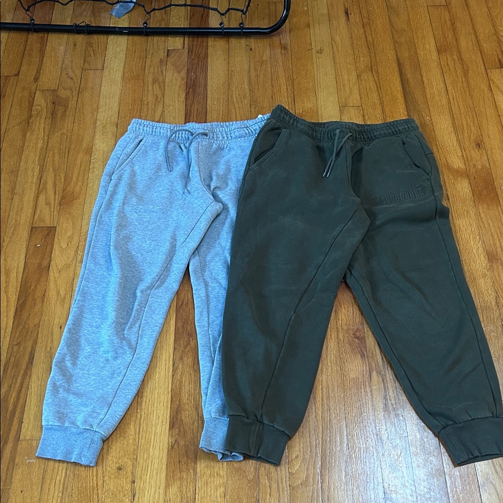 Puma Men’s Gray and Olive Joggers